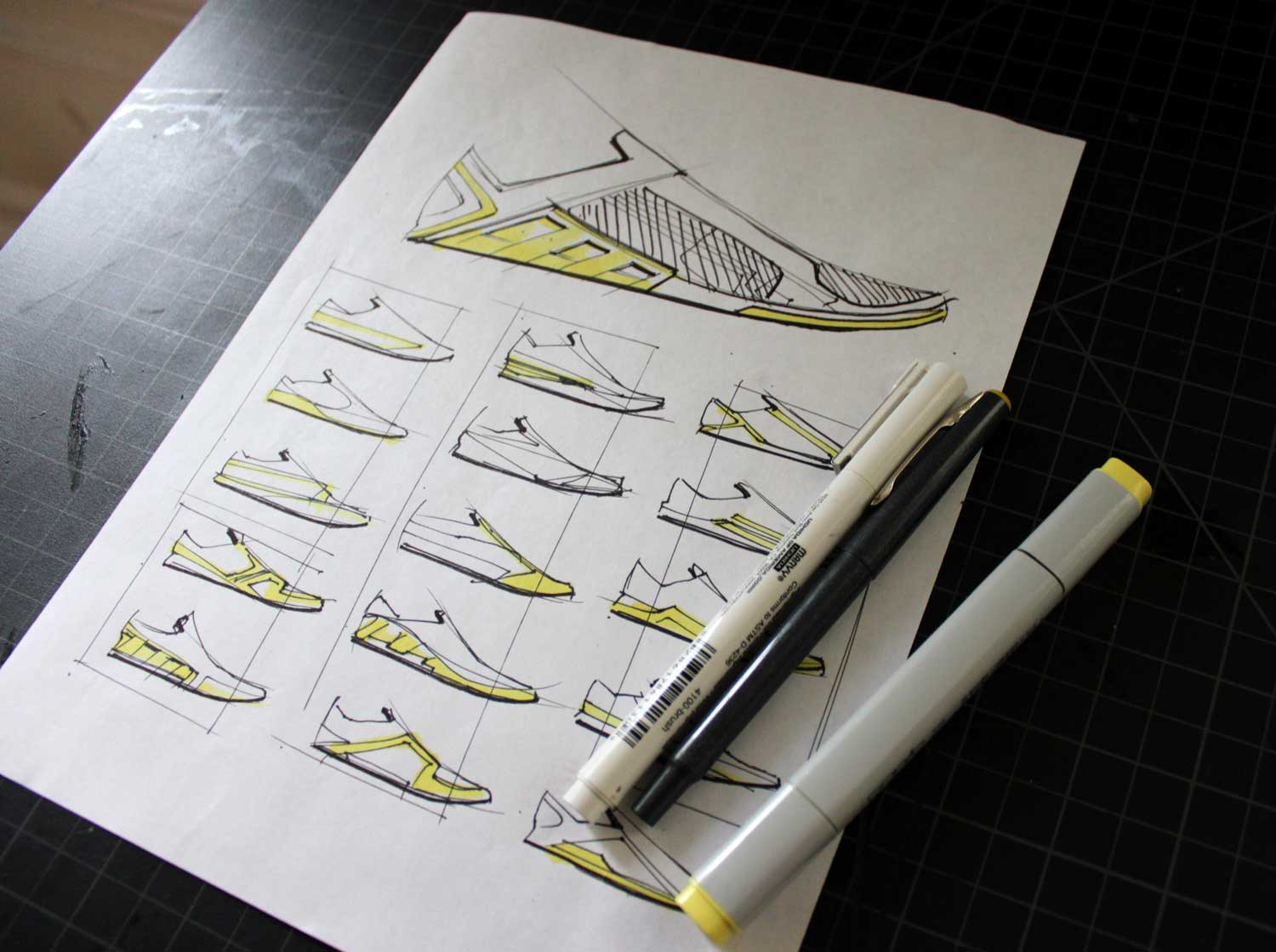 inktober sketch shoe design