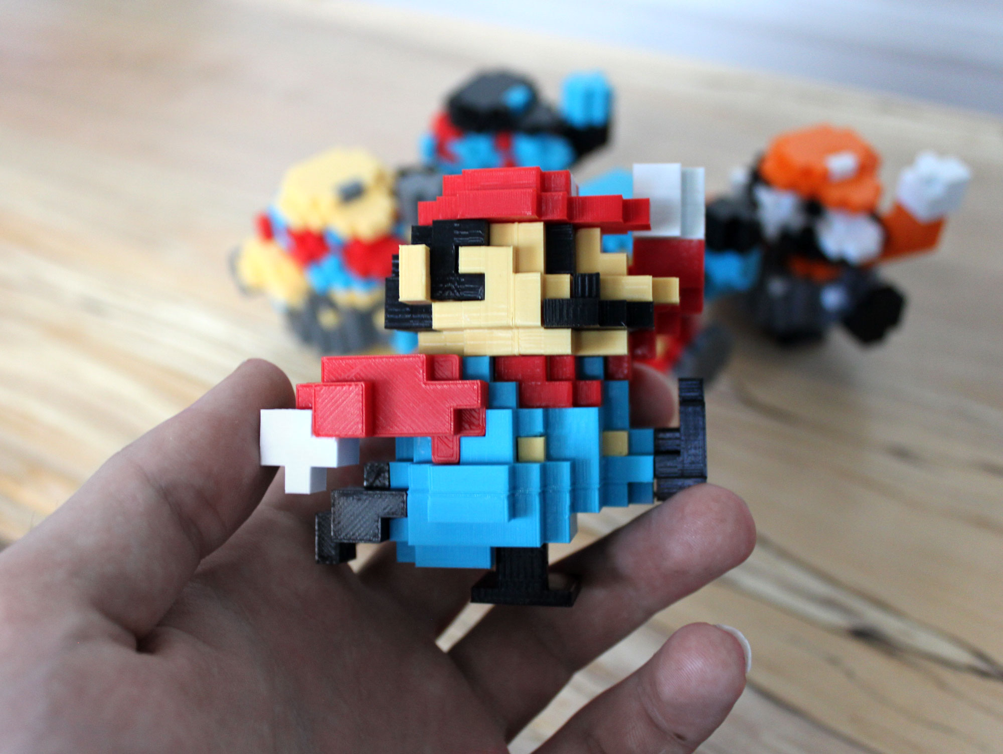 color options 2 3d printed super mario nintendo 8 bit retro print classic