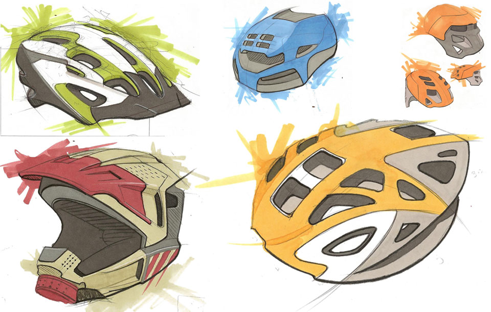 Helmet Sketches Jacob Stanton